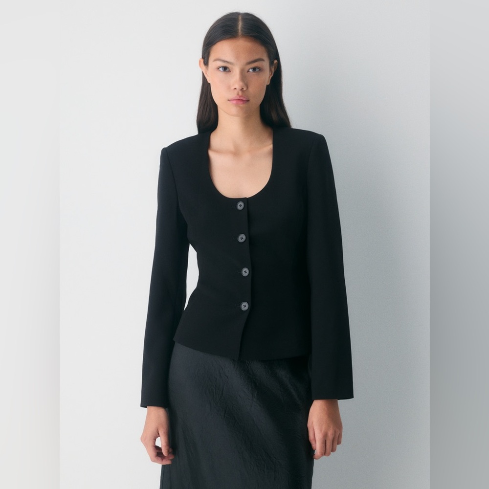 Babaton Elm Jacket-Sway crepe (black)